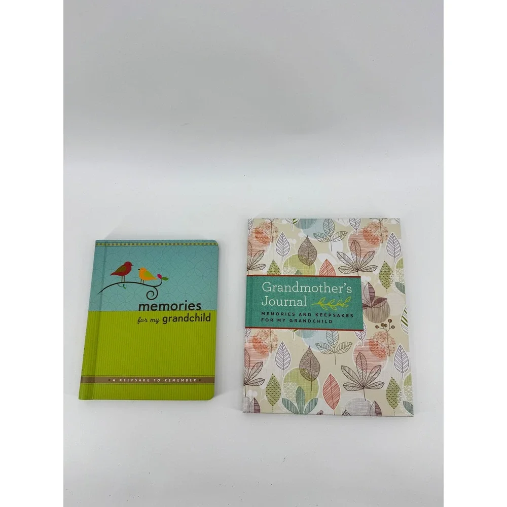 Grandmother's Journal & Memories for My Grandchild Keepsake Book Set 2pc Unused